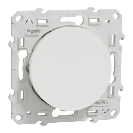 Odace, switch 1-pole 2-way, 10 AX, white lightable