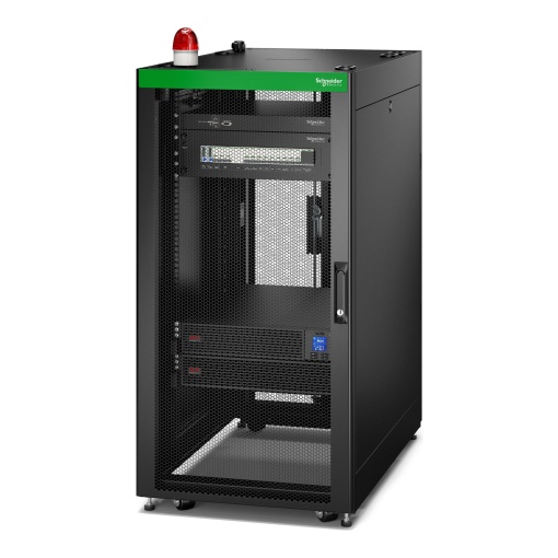 Easy MDC S-Series, Ventilated 24U Easy Rack, SRVPM3K, PDP, Energy Meter, Local Management, Lighting