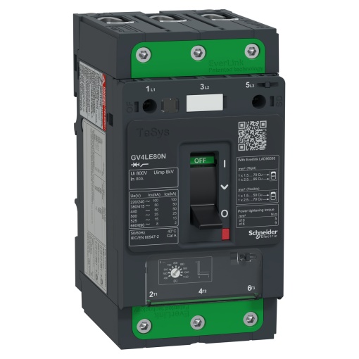 TeSys GV4 - disjuntor magnético - 80A 3P - com EverLink
