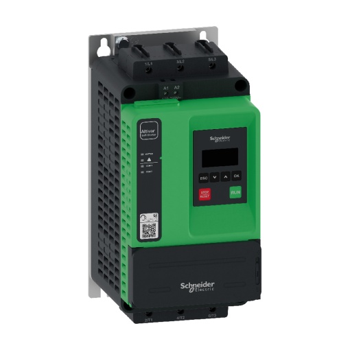 Soft starter, Altivar Soft Starter ATS430, 17A, 208 a 600V CA, alimentação de controle 110 a 230V CA