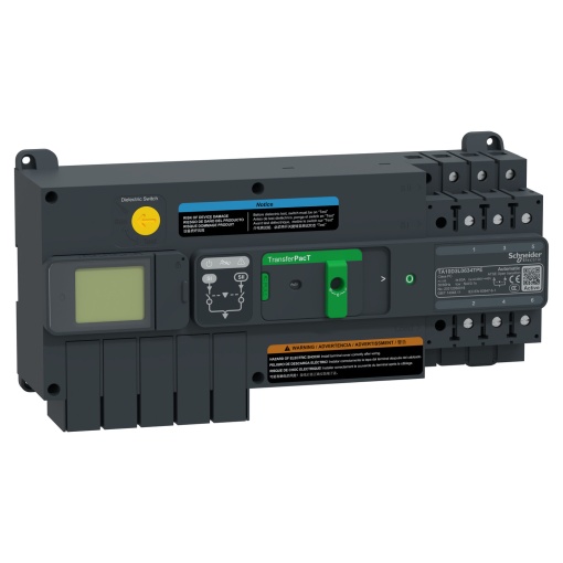 TransferPacT Active Automatic, 63A, 400VAC, 3P, LCD, tamanho de 100A