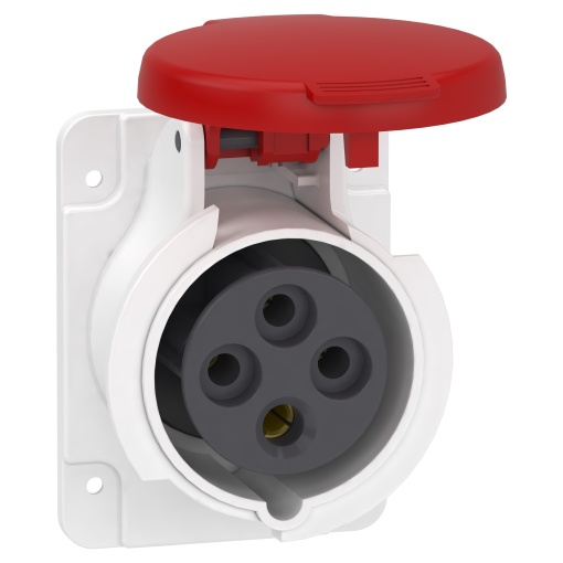 Tomada, Mureva PK, para montagem em quadro, direta, 16 A, 3PE, 400 V, IP44