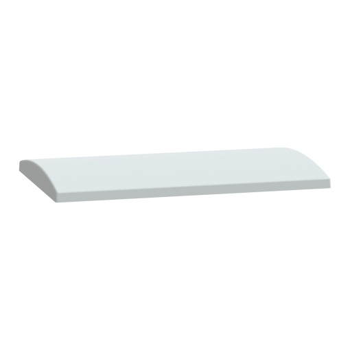 Tejadilho de poliéster para armário PLA W500xD320 mm - RAL7035