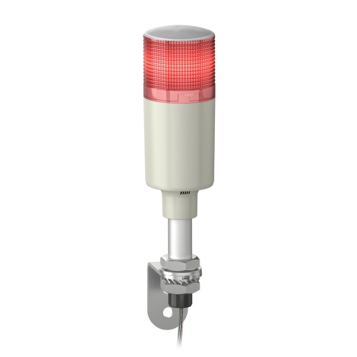 Baliza de sinalização monolítica, Harmony fácil XVG, 60mm, vermelho, luz fixa, montagem em tubo de alumínio curto e suporte em L, IP23, 220...240V CA