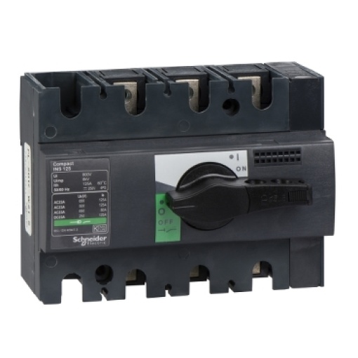 interruptor seccionador Interpact INS125 - 3 pólos - 125 A