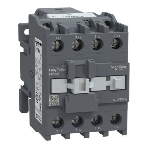 Contator, controle fácil TeSys, LC1E, 4P 4NO, AC-1 40A, 240V