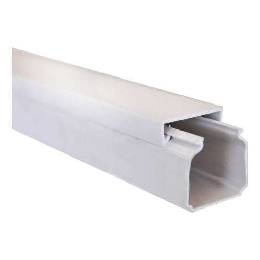 Dexson - mini calha - 25x25 mm - 1 compartimento - s adesivo - PVC - branco