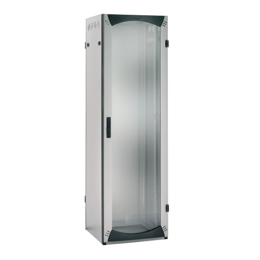 Bastidor de Cablagem de Montagem no Piso 42U W600D600 Porta Plana Fixa de 19" R7035