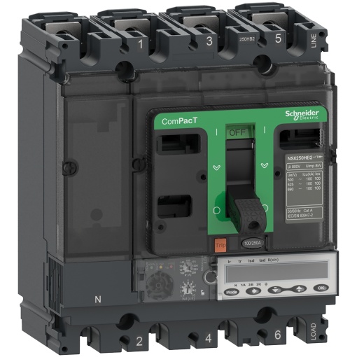ComPacT DISJUNTOR NSX100HB1 75kA CA 4P 100A 5.2E