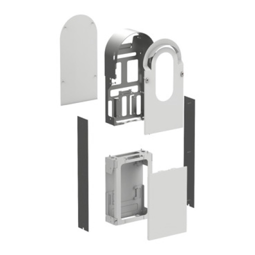 Envolvente metálico, EVlink Pro AC Metal, para 1 carregador montagem de assentamento ao solo, aço
