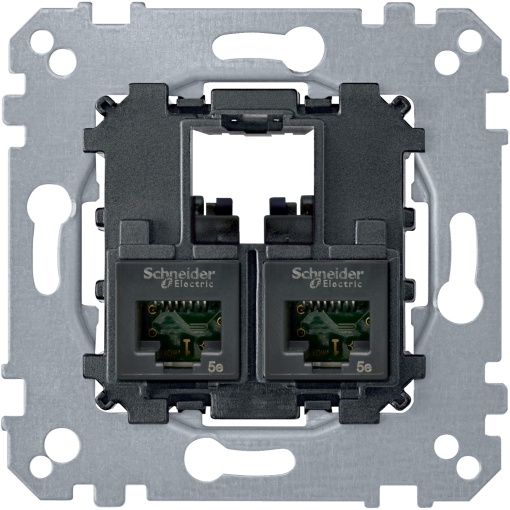 M-Elegance - Tomada RJ45 dupla - cat. 5e - UTP