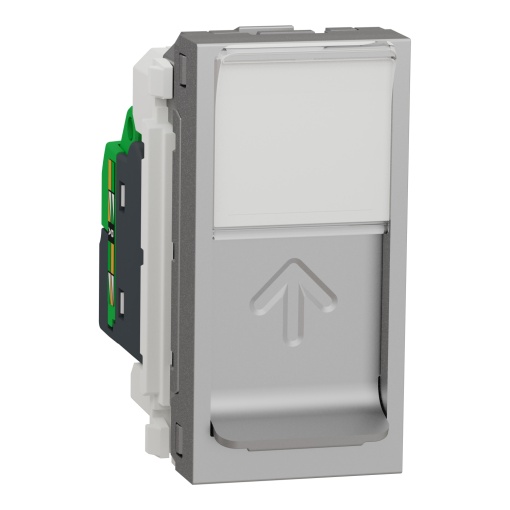 Nova Unica - Tomada RJ45 1 mód. - cat.6 - FTP - Alumínio