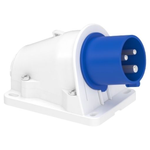 Ficha, Mureva PK, para montagem na parede, ligação rápida, 16 A, 2PE, 220 V, IP44