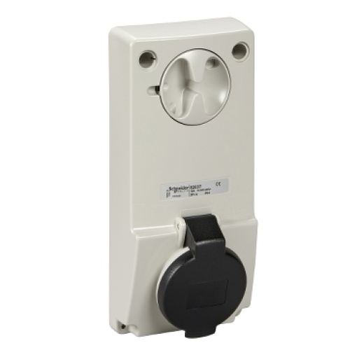 Tomada com encravamento, Mureva PK, montagem em quadro, 16 A, 3PNE, 500 V, IP44