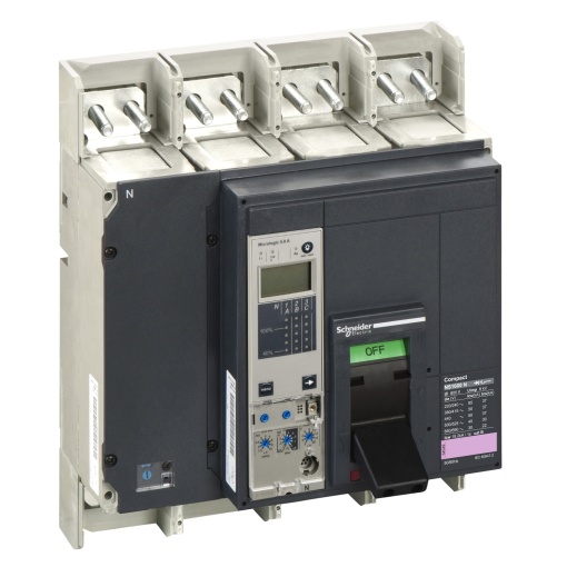 disjuntor Compact NS1600N - 1600 A - 4 pólos - extraível -sem controlo