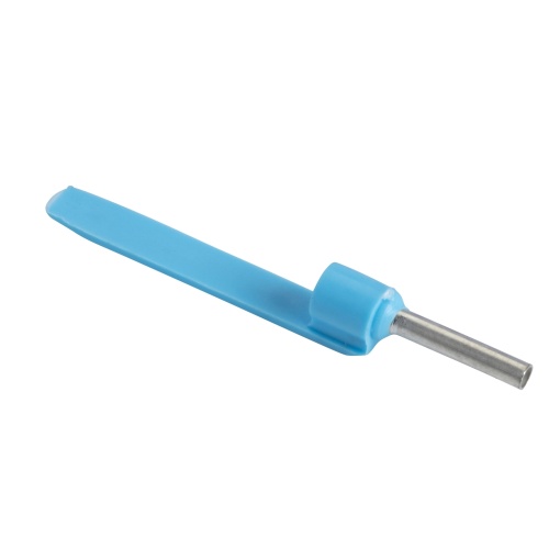 ponteira simples com porta-referências  tamanho médio  0,75 mm² - azul