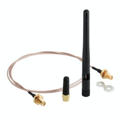 Gama sem fios e sem bateria, Harmony XB5R, antena passiva para passagem através de uma parede, cabo de 0,9 m, conector SMA fêmea