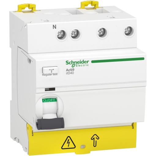 Interruptor diferencial, Acti9 iID40, 3PN, 40 A, 30 mA, tipo AC