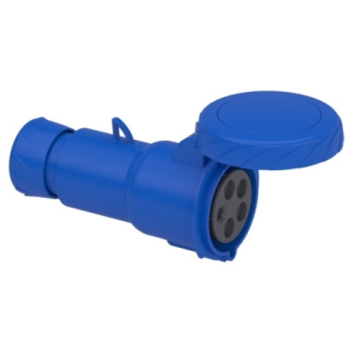 Tomada PratiKa - reta - 32 A - 3P  N  E - 200...250 V CA - IP67