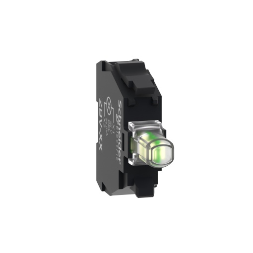 Bloco luminoso, Harmony XB4, Harmony XB5, branco, para cabeça 22mm, LED universal, terminais de aperto de parafuso, 230...240V AC