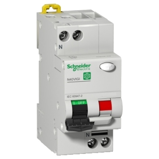 Multi9 - Disjuntor diferencial N40 Vigi, 1PN, 10A, curva C, 6000A6kA, tipo AC, 30mA
