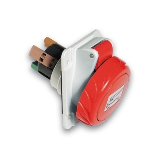 Tomada, Mureva PK, para montagem em quadro, 3 horas, 32 A, 3PE, 415 V, IP67
