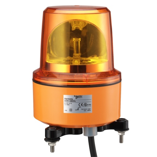 130mm baliza giratoria  laranja 120vac ip67