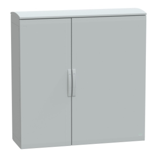 Floor standing encl. polyester vers.PLAT open top w canopy 1250x1250x420 IP44