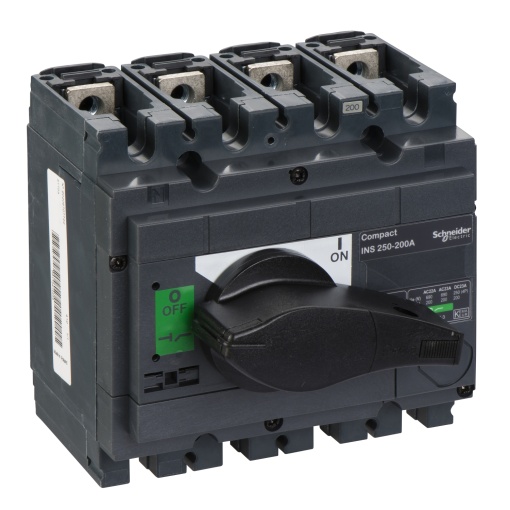 interruptor seccionador Interpact INS250 - 200 A - 4 pólos