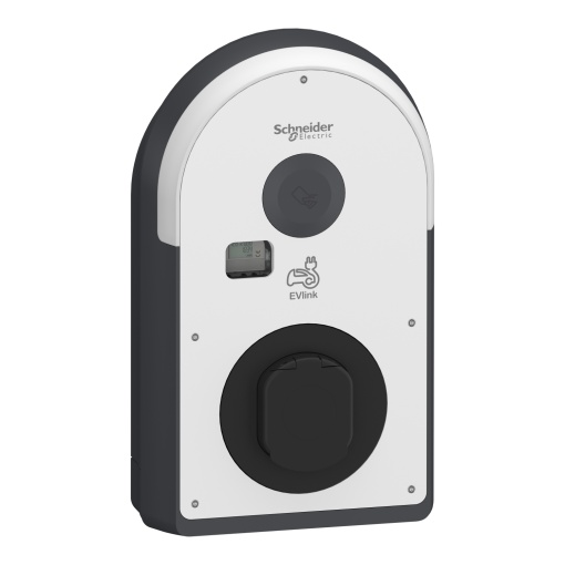 Carregador, EVlink Pro ACAC Metal, 22kW, 32A, 3PN, tomada T2S, RDC-DD 6mA, MNx aux., contador MID
