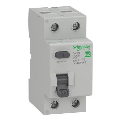 Easy9, Interruptor diferencial, 2P, 63A, tipo AC, 30mA