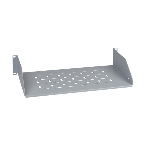 19" fixed shelf 2U on 2 uprights D250 with permissive load 20Kg