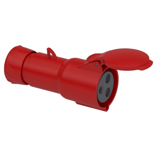Tomada PratiKa - reta - 32 A - 2P  E - 380...415 V CA - IP44