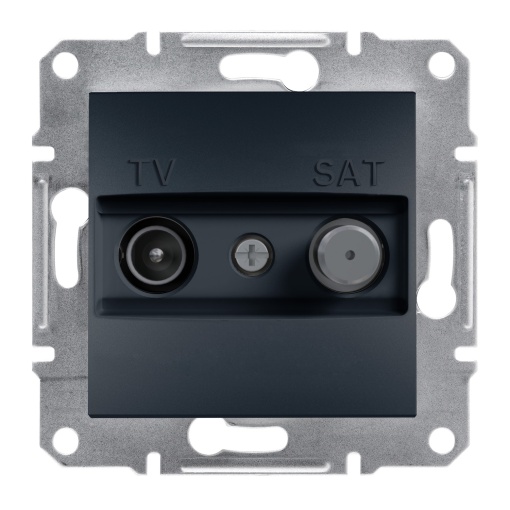 Asfora, tomada terminal de TV-SAT 1 dB, antracite