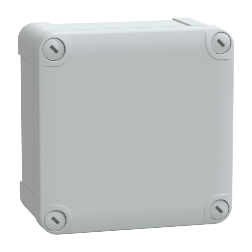 PC box IP66 IK08 RAL7035 Int.H105W105D55 Ext.H116W116D62 opaque PC cover H10