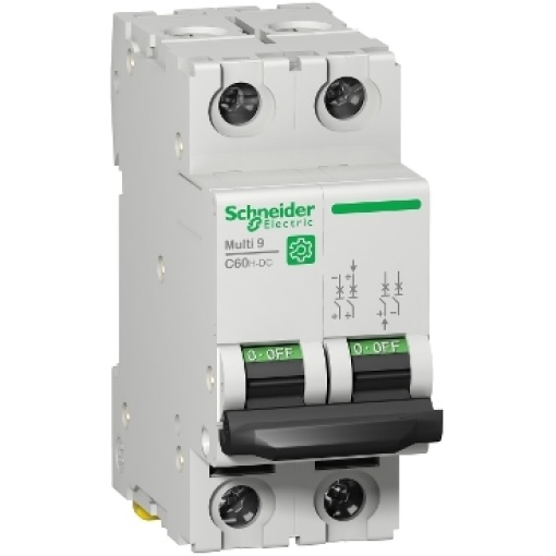Multi9 - Disjuntor C60H-DC, 2P, 3A, curva C, 5kA UL1077, 6kA IECEN 60947-2