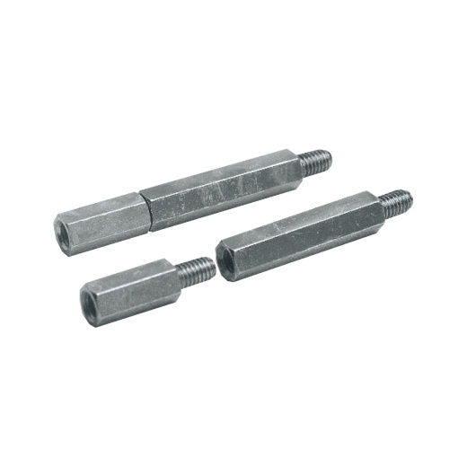 Hexagonal spacers M5 height 10 for raising mounting plates, etc. Supply 100