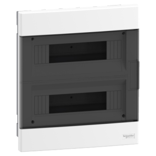 Easy9 EU - Quadro de encastrar - IP40 - 2x12 módulos - porta fumada