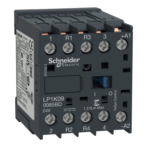 Contactor TeSys K - 4P2 NA  2 NF - AC-1 -  440 V 20 A - 220 V bobina CC