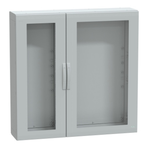 Floor standing encl. polyester vers.PLA compl.sealed 1250x1250x320 IP65 glazed