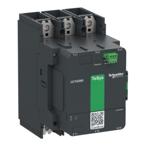 Contator de alta potência, TeSys Giga S207,3P 3NO, AC-3  440V 400A, versão padrão, bobina de banda larga 48-130V ACDC