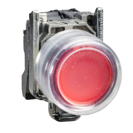 Botão de pressão vermelho ø 22  mola - 1 nc - atex