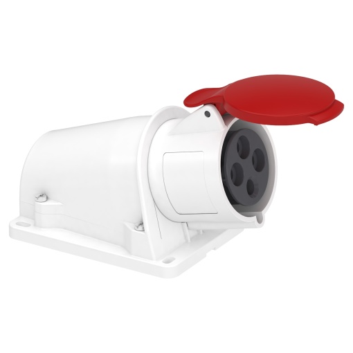 PratiKa socket - screw - angled - 32A - 3P  E - 380...415 V AC - wall
