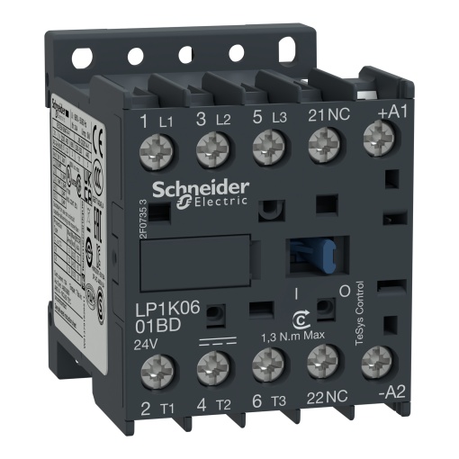 Contactor TeSys K - 3P3 NA - AC-3 -  440 V 12 A - 24 V bobina CC