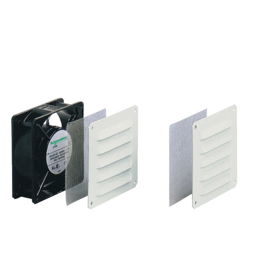 Climasys forced vent. 54 m3h, 230V, 2 metal grilles and 2 anti-insect filters