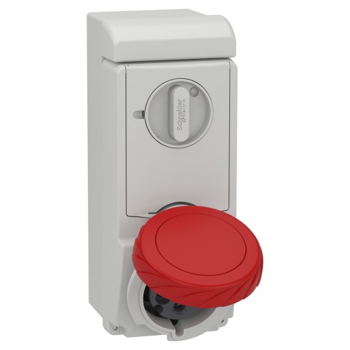Unika interlocked socket - 32 A - 3P  N  E - 380...415 V AC - IP65 - wall