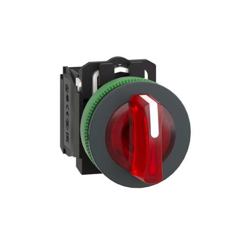 selector flush   luminosous  vermelho  3 posições fijas 120v ac 1