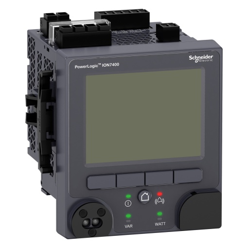 PowerLogic ION7400 Central de medidade montagem em painel - visor - porta ótica e 2 impulsos