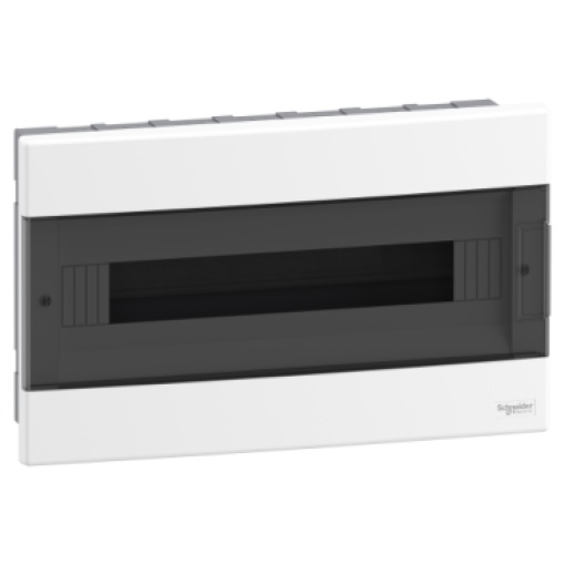 Easy9 EU - Quadro de encastrar - IP40 - 1x18 módulos - porta fumada