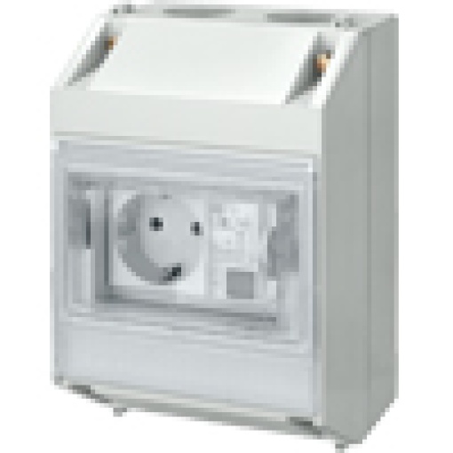 RCCB protective socket outlet T55 type A PSESSF 16 A 1Npole IFN 10 mA 12